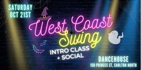 Halloween Social + West Coast Swing Intro Class @ Dancehouse!