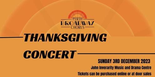 Perth Broadway Chorus: Thanksgiving Concert
