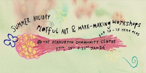 Playful Art and Mark Making Workshops @ Ashburton Community Centre 