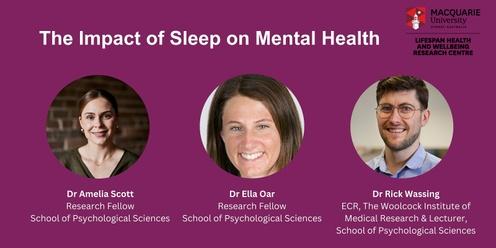 Lifespan Health and Wellbeing Research Centre Symposium | The Impacts of Sleep on Mental Health