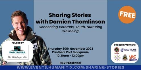 Sharing Stories with Damien Thomlinson