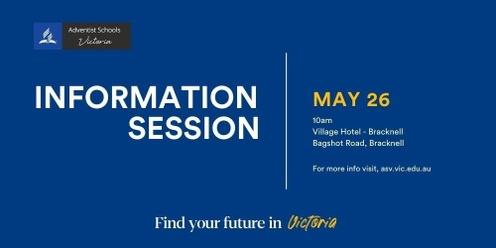 ASV/ UK Information Session | 26 May