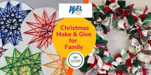 Make a Gift for Christmas- Family event, Go Eco, Tuesday,19 December, 10.00am-1.00pm