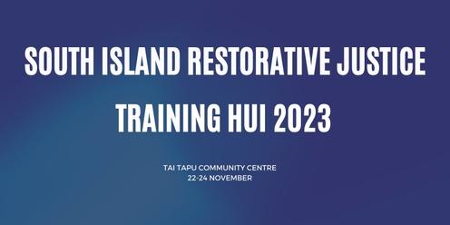 South Island Restorative Justice Training Hui 2023