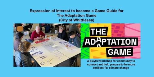 Game Guide EOI- The Adaptation Game - City of Whittlesea