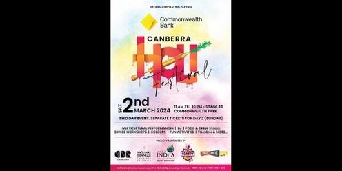 Holi Festival Canberra - 2nd March 2024