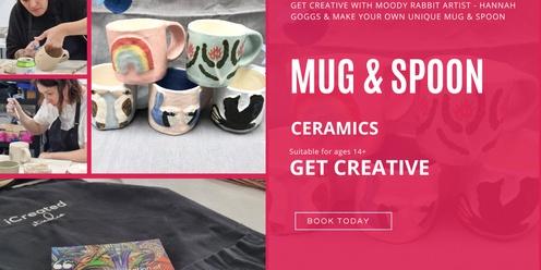 Ceramic Mug & Spoon - Hand Building Workshop