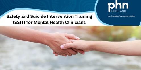 Safety and Suicide Intervention Training (SSIT) for Mental Health Clinicians Traralgon