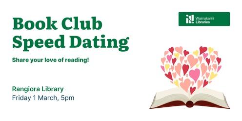 Waimakariri Libraries - Book Club Speed Dating