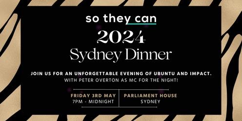 So They Can 2024 Sydney Dinner