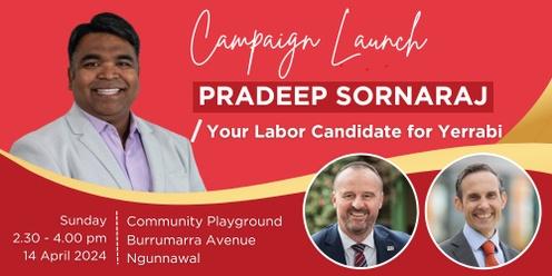 Pradeep Sornaraj - Campaign Launch 