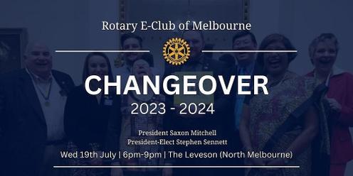 Rotary E-Club of Melbourne Changeover 2023
