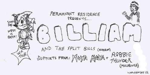 Billiam & the Split Bills @ Cutler & Smith, Geraldton
