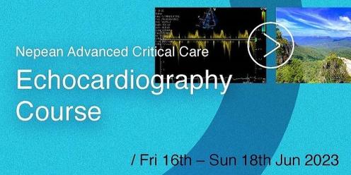 Nepean Advanced Critical Care Echocardiography Course