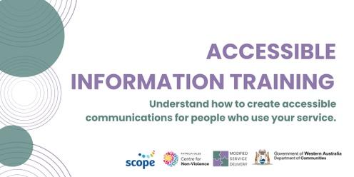 Accessible Information Training