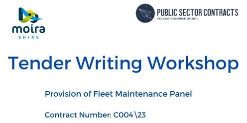 Tender Writing Workshop - Provision of Fleet Maintenance Panel C004\23 - Cobram Civic Centre