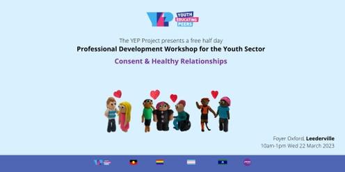YEP Professional Development Session:  Healthy Relationships and Consent          