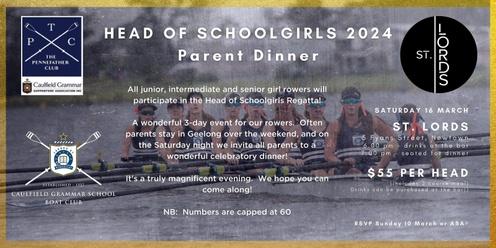 Head of Schoolgirls Parent Dinner 2024