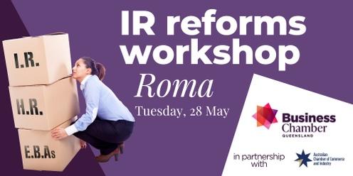 IR reforms workshop, Roma