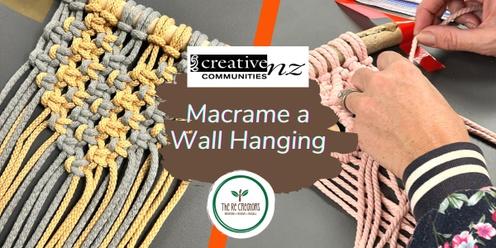 Macrame a Wall Hanging, Panmure Community Library, Thursday 12 October 11am - 1pm