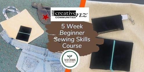 Beginner Sewing Skills - 5 Week Course, West Auckland's RE: MAKER SPACE,  10 February - 10 March, Fridays, 7pm - 9 pm   