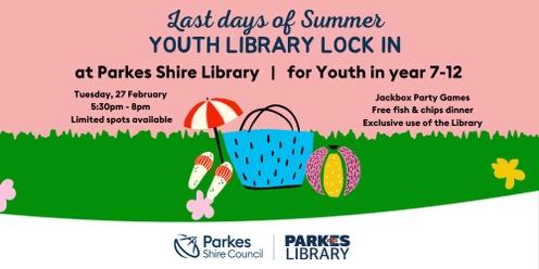 Last Days of Summer Youth Library Lock In