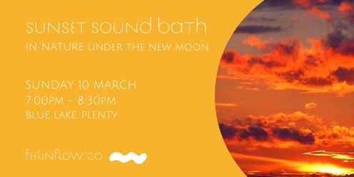 Sound Bath at Sunset in Nature (New Moon)