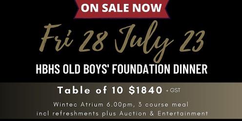 HBHS Old Boys Foundation Dinner 2023