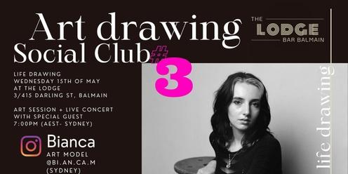 Art Drawing Live Music Social Club the Lodge #3