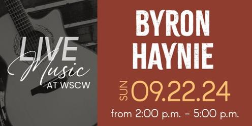 Byron Haynie Live at WSCW September 22
