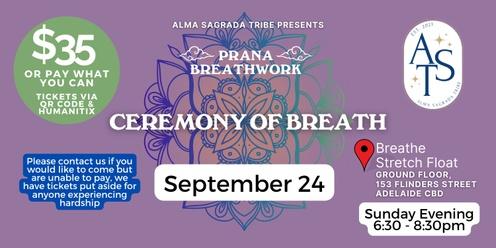 September @  Breathe Stretch Float | Sunday Evening Breathing Ceremony