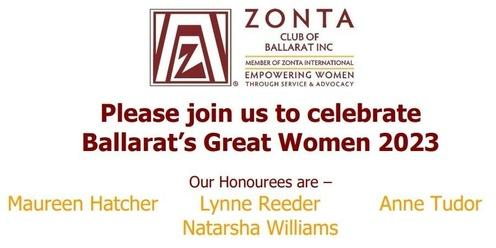 Ballarat's Great Women 2023