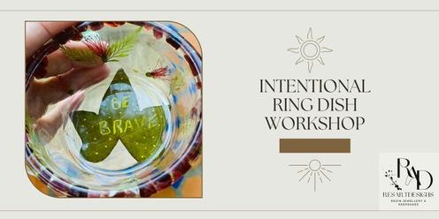 Intentional Resin Ring Dish with Essential Oils, Crystals & Botanicals Workshop