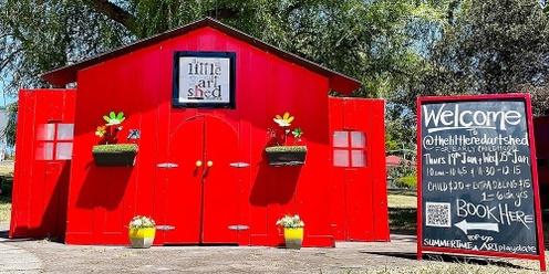 Summertime Pop-Up ARTplaydates with The Little Red Art Shed