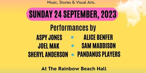 Tunes & Tales Rainbow Beach Spring Fest - Music, Poetry, Theatre, Visual Arts