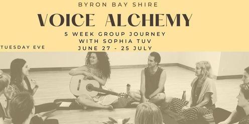 VOICE ALCHEMY - 5 WEEK GROUP JOURNEY - BYRON BAY INDUSTRIAL  - 27 JUNE - 25 JULY -TUESDAYS