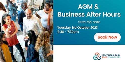AGM & Business After Hours 3 Oct 2023
