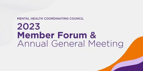 2023 Member Forum & Annual General Meeting