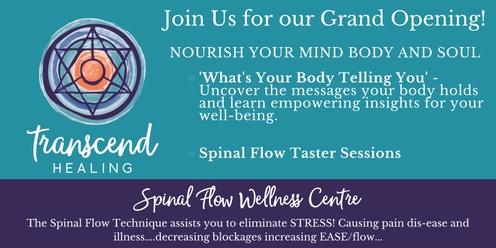 Transcend Healing: Spinal Flow Wellness Centre - Open Day