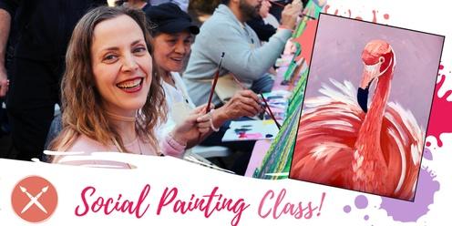 Paint & Sip Event: Dance of the Pink Flamingo 17/06/23