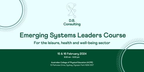 Emerging Systems Leaders Course
