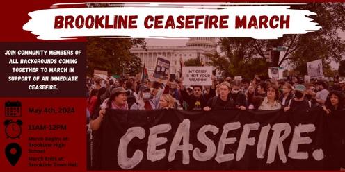 Brookline Ceasefire March 