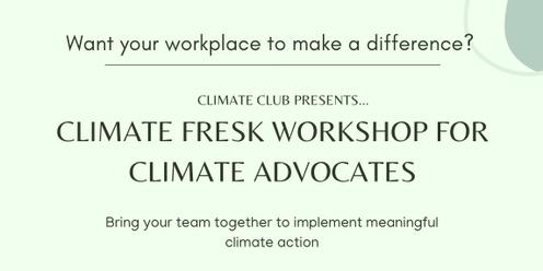 Climate Fresk for Workplace Climate Advocates - Hosted by Proxima & Climate Club