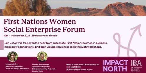 First Nations Women Social Enterprise Forum