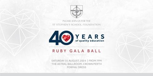 40th Anniversary Ruby Gala Ball