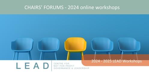 Chairs' Forums 2024