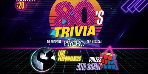80s Trivia Fundraiser Night