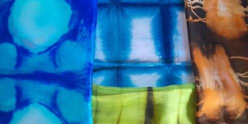 GBART - Shibori dyeing for fabric collage