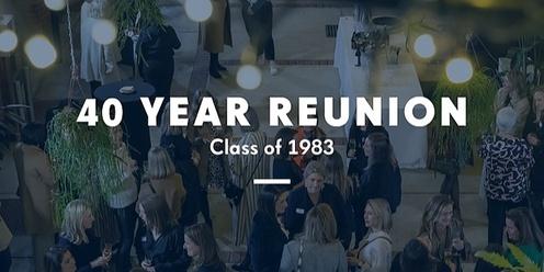 40 Year Reunion (Class of 1983)