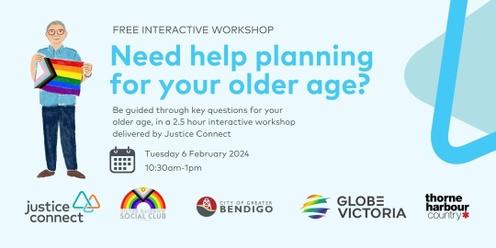 Planning for your older age: Workshop for LGBTI+ people